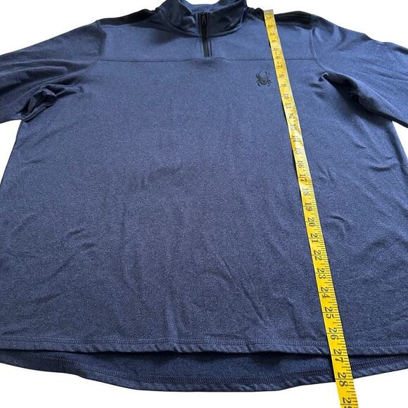 NWOT Spyder Performance 1/4 Zip Pullover Mens Blue Large - Picture 6 of 7